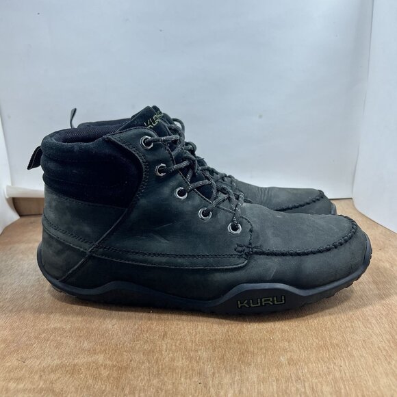 KURU Quest Men\'s Black Leather Ankle Support Lace Up Camp Hiking Boots Size 13 main image 5